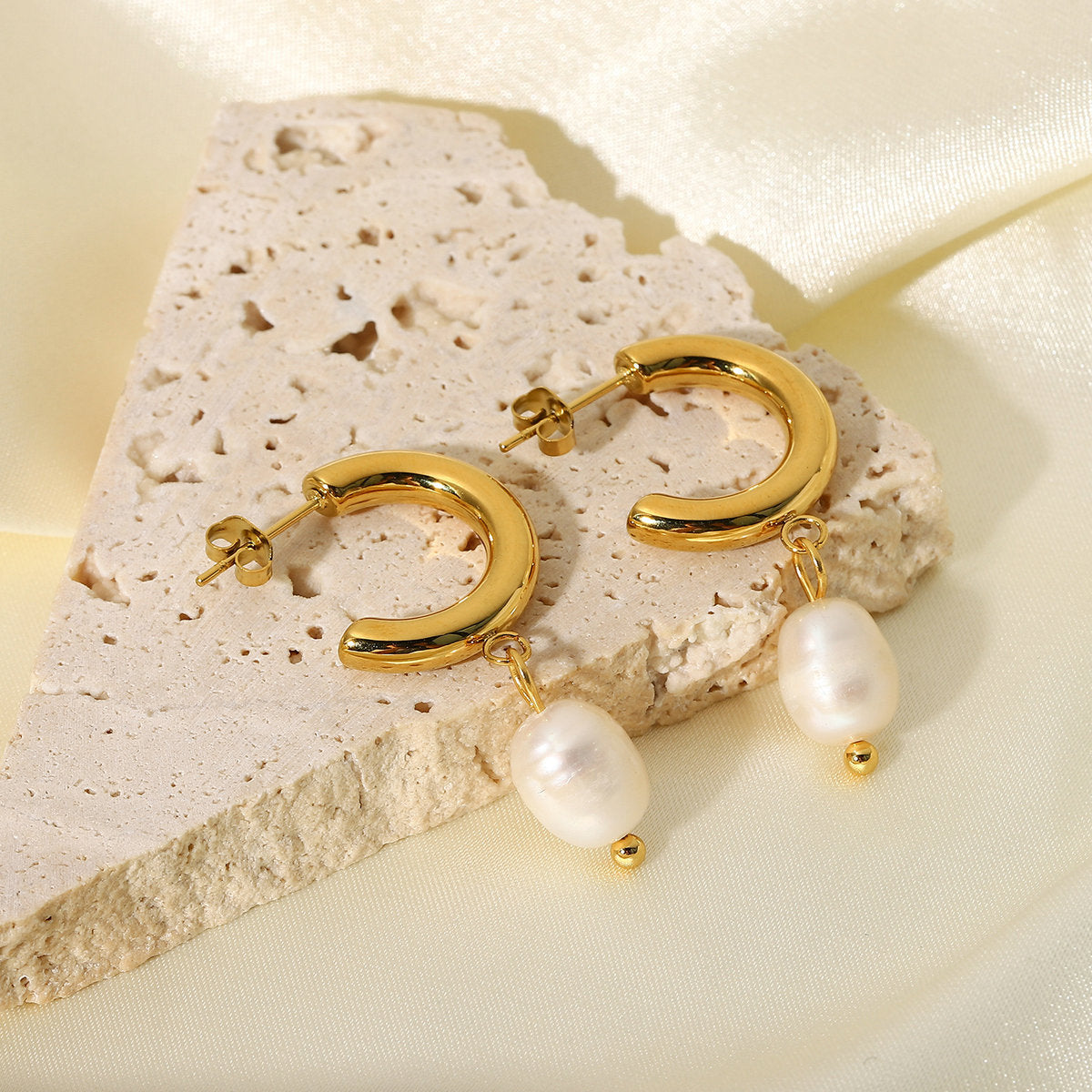 Maria Huggie Hoops