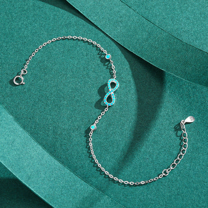 Blue Infinity Bracelet