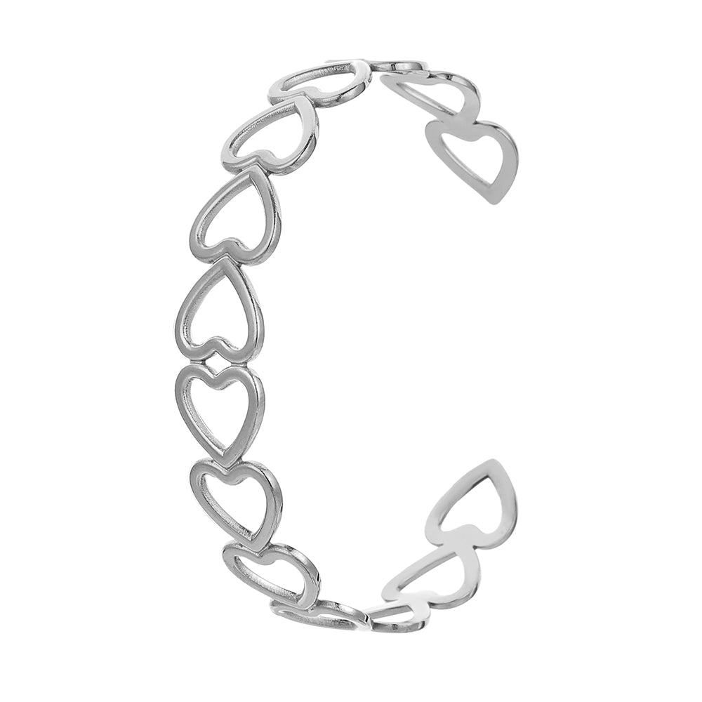 Hollow Heart Bracelet